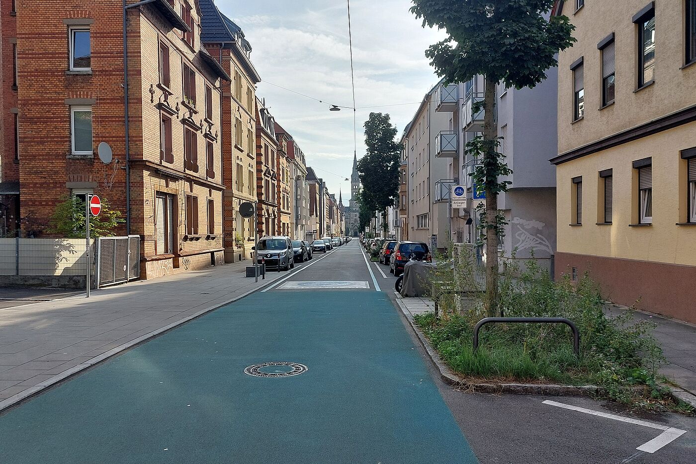 Möhringer Straße Richtung Erwin-Schoettle-Platz/Matthäuskirche