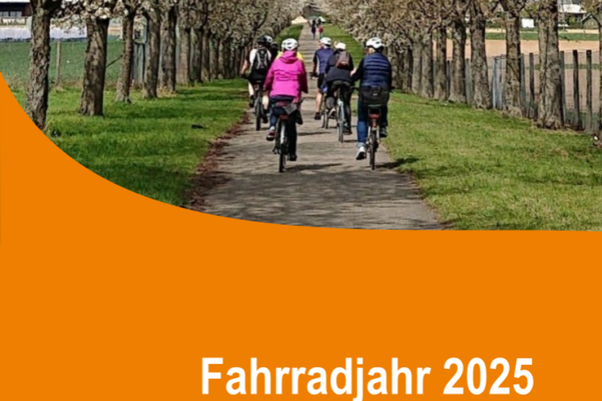 Fahrradjahr 2025 Titelbild des Fahrradjahrs 2024 Filderebene (Programmheft)